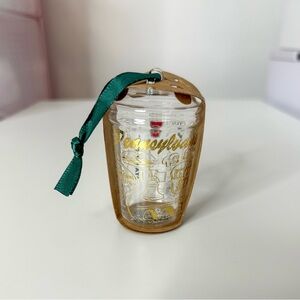 Starbucks‘Pennsylvania’ Clear and Gold Decorative Ornament.